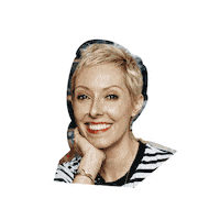 Happy Platinum Blonde Sticker by Amanda Pearl