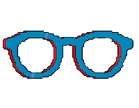 Lavunett blue red white sun Sticker