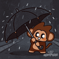 Rainy Day Rain GIF by Chimpers
