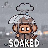 Rainy Day Rain GIF by Chimpers