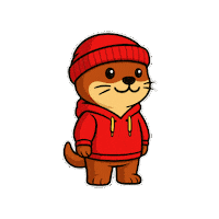Otter Sticker by Built Daily
