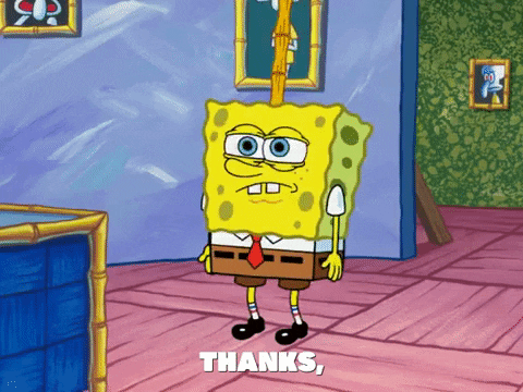 Episode 1 Thank You GIF by SpongeBob SquarePants