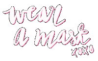 mollymacmakes pink 2020 mask covid Sticker