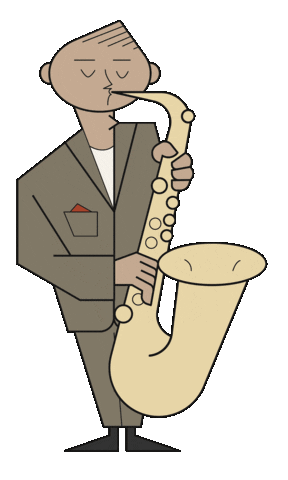 Jazz Saxophone Sticker by Hocus & Pocus