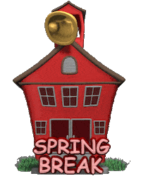 Spring Break School Sticker