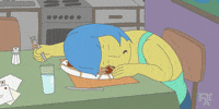 Tired Sleeping GIF by Cake FX