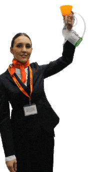 Monica Flying Sticker by Laraaeronautica