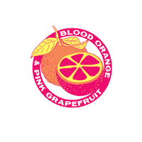 Blood Orange Fruit Sticker by Square Root Soda