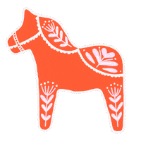 nordicnicole sweden swedish nordic dala Sticker