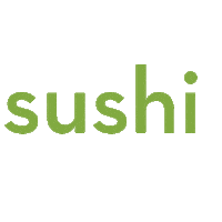 bambu_sushibar sushi bambu favorito how we roll Sticker