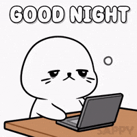 Sleepy Good Night GIF by Sappy Seals