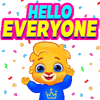Hello Its Me Wave Sticker by Lucas and Friends by RV AppStudios