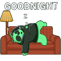 Tired Good Night Sticker by SuperVerse