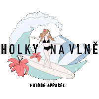 Holky Na Vlne Sticker by Hotdogapparel