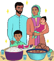 Dinner Ramadan Sticker by Ghazaraza