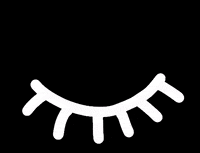 zinamia white wink eye pupil GIF