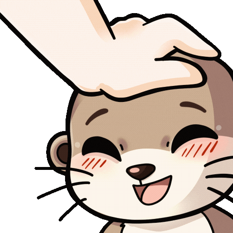 Janichii giphyupload otter pat pat Sticker