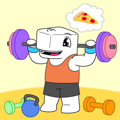Work Out Pizza GIF by Ordinary Friends