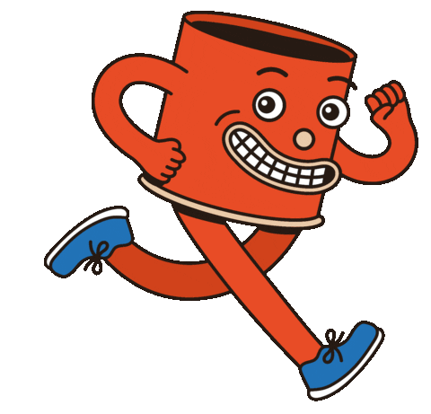 Happy Illustration Sticker by Hard Lines Coffee