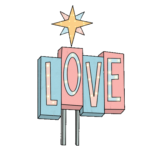 Digital Art Love Sticker