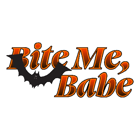 Halloween Bite Me Sticker by Gaysi Family