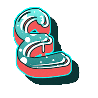 English Typography Sticker by The3Flamingos
