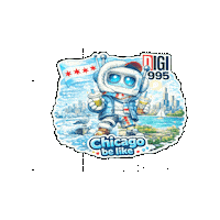 City Life Cute Robot Sticker by Digi 995