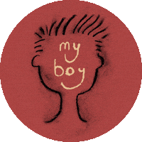 Fathers Day Kid Sticker by Elvie Shane