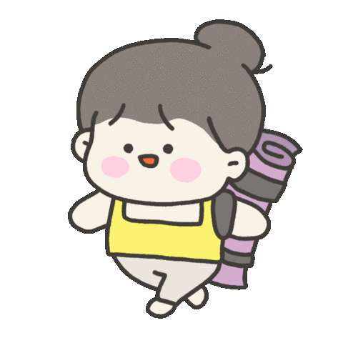 Happy Yoga Sticker by jeong5mog