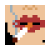 jonathanton pixel pixelart smoke mouth Sticker