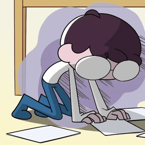 Sad Face Down GIF