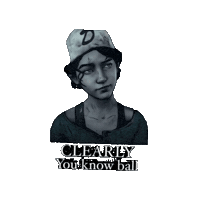 The Walking Dead Clementine Sticker