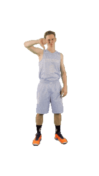 acslsports basketball no nein thumbs Sticker