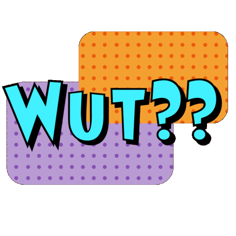 Confused Wait What Sticker by Animanias