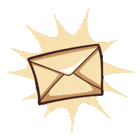 Letter Enveloppe Sticker by Chope & Compagnie