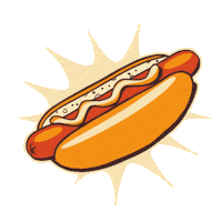 Eat Hot Dog Sticker by Chope & Compagnie