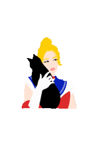 _learcenciel love moon manga sailor Sticker