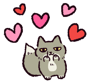 Tibetan Sand Fox Love Sticker