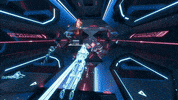 EchoGames gaming vr robots flamingo GIF