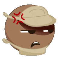 Stressed Employee Sticker by sabobatage