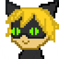 anh_bizbunny pixelart fandom fanart catnoir GIF