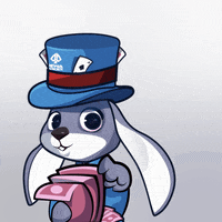 DewapokerOfficial thank you thanks bunny rabbit GIF