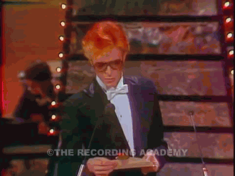 david bowie vintage GIF by Recording Academy / GRAMMYs