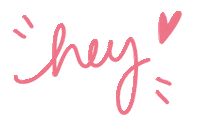 clairelapaillette heart hello pink hey Sticker