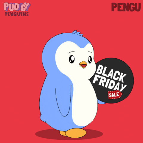 Add To Cart Black Friday GIF by Pudgy Penguins