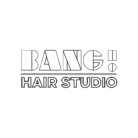 BangHairStudio giphygifmaker hair studio bang Sticker