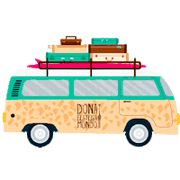 Travel Kombi Sticker by dona_festeira