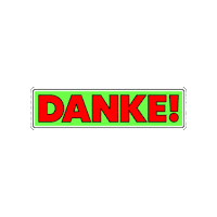 Danke Sticker by SFBerlin