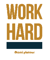 RamiYkmour hard work work hard workhard dont give up Sticker