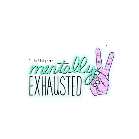 TheArtistryStudio giphyupload peace sign mentally exhausted theartistrystudio Sticker
